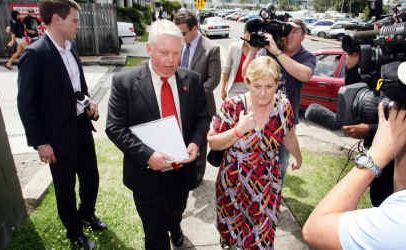 Coronial Inquest into the Disapearance of Daniel Morcombe. Denise and Bruce Morcombe leave Maroochydore Magistrates Court. Coronial Inquest into the Disapearance of Daniel Morcombe. Denise and Bruce Morcombe leave Maroochydore Magistrates Court.